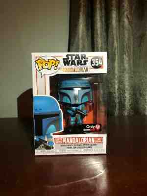 Funko Pop! Star Wars #354 Death Watch Mandalorian Two Stripes Gamestop Exclusive