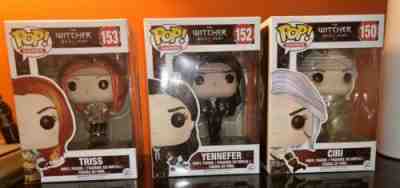 The Witcher 3: Wild Hunt Funko POP! Yennefer 152, Triss 153 and Ciri 150 Vaulted