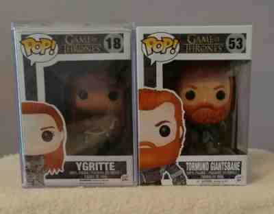 Funko Pop Game Of Thrones Ygritte And Tormund Giantsbane New With Pop Protector!