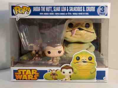 Funko Pop - Star Wars 3-Pack - Jabba The Hutt, Slave Leia & Salacious B. Crumb