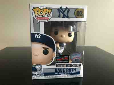 FUNKO POP! BASEBALL BABE RUTH MLB NEW YORK YANKEES NYCC 2019 STICKER MINT