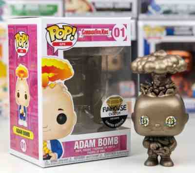 Funko Pop 01 Gold Metallic Adam Bomb Garbage Pail Kids Funhouse Custom Exclusive