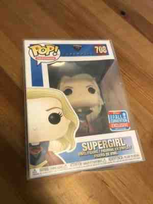 Funko POP! SUPERGIRL #708 2018 NYCC Fall Convention Exclusive w/soft Protector!