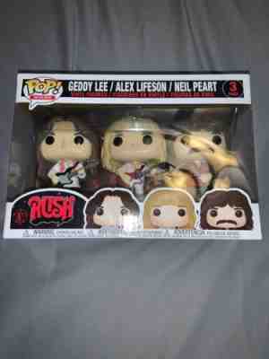 Funko Pop Rush 3 Pack (Geddy Lee / Alex Lifeson / Neil Peart) (mint)