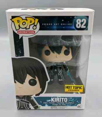 Funko Pop! Animation #82 Kirito BLUE SWORDS Sword Art Online Hot Topic Exclusive