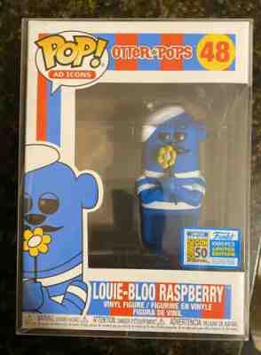 SDCC 2019 FUNKO POP! AD ICONS OTTER POPS LOUIE-BLOO RASPBERRY FIGURE LE 1000