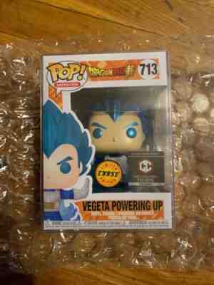 Vegeta Powering Up Funko Pop #713 Chalice Exclusive Chase W/ Soft Protector