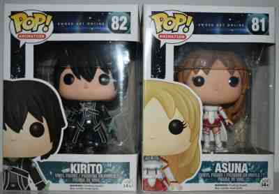 Funko POP! NIB - Sword Art Online KIRITO & ASUNA #81/#82