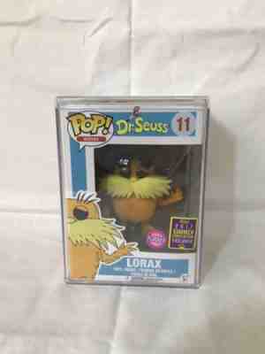 Funko Pop Dr. Seuss Flocked Lorax 2017 Summer SDCC Convention Exclusive HardCase