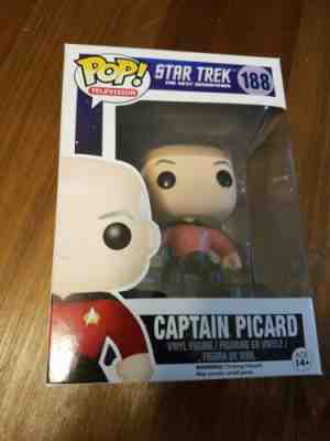 FUNKO POP STAR TREK NEXT GENERATION CAPTAIN PICARD 188 NEW 