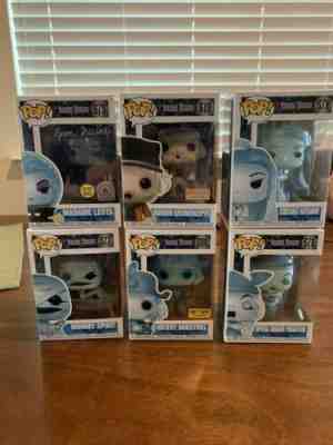 Funko Pop! Disney  Haunted Mansion 50 Complete Set Of 6 W/ Signed Madame Leota