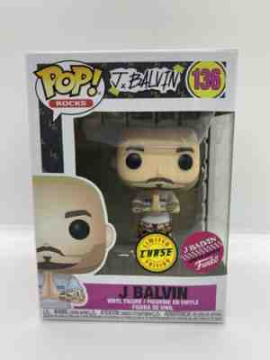 Funko Pop Rocks J Balvin Limited Edition Chase Green Hair #136 **