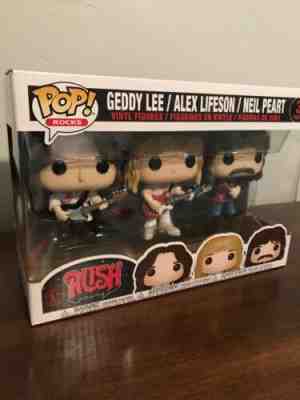 Funko POP! Rocks Rush Geddy Lee / Alex Lifeson / Neil Peart 3 Pack IN HAND!