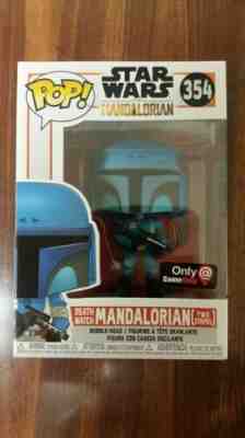 Funko Pop! Star Wars #354 Death Watch Two Stripes MANDALORIAN Gamestop Exclusive