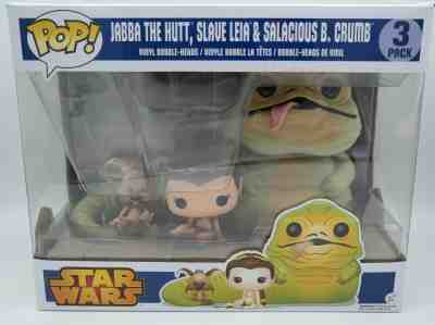 Funko Pop! - Jabba The Hut, Slave Leia, & Salacious B. Crumb (Star Wars)   (NIB)