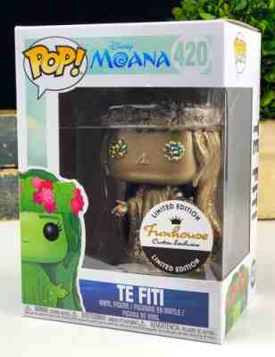 Funko Pop #420 Gold Metallic Moana Te Fiti Disney Funhouse Custom Exclusive