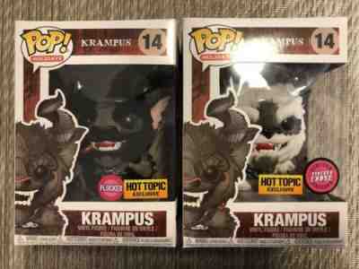 Funko Pop! KRAMPUS #14 Chase & Black Flocked SET OF TWO (Hot Topic Exclusive)