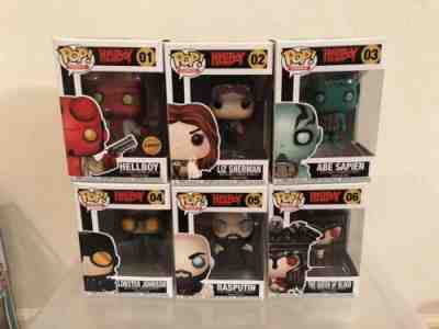 Funko POP Hellboy Rasputin Abe Sapien Queen Blood Liiz Sherman Lobster CHASE NEW