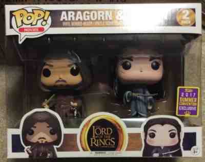 Lord of the Rings Funko POP! Movies Aragorn & Arwen Exclusive Vinyl Figure