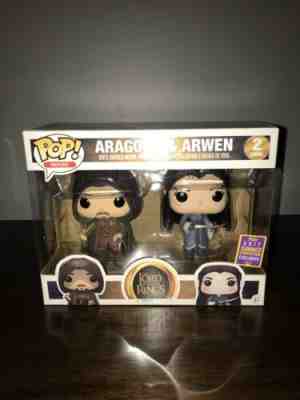 Funko Pop! Aragorn/Arwen 2PK The Lord of The Rings LOTR 2017 SDCC Shared Excl