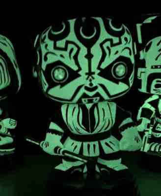 Star Wars Darth Maul Funko Pop Custom Day Of The Dead Sugar Skull Pop Art Glow