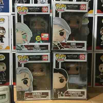 Funko POP The Witcher 2 Ciri Geralt Yennefer 149 150 152 Lot 1 Stack+Soft Cases