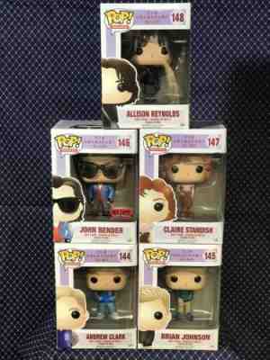 Funko Pop! Movies Breakfast Club Vaulted Set of 5 John Bender. w/protectors