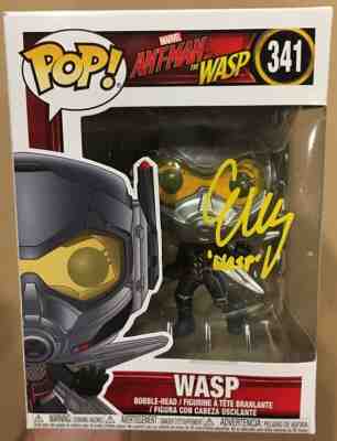 Evangeline Lilly Signed Autographed Marvel Ant-Man & The Wasp Funko Pop COA.