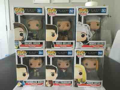 Funko Pop Television FRIENDS lot of 6 Rachel Ross Monica Chandler Joey Phoebe