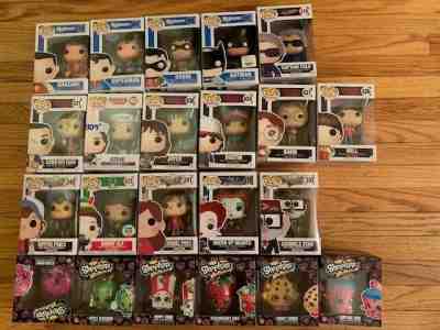 Funko Pop Lot - 22  (DC, Stranger Things, Gravity Falls, Shopkins) 