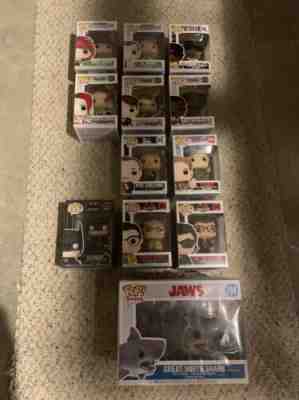 FUNKO POP LOT OF 12 JAWS JURASSIC PARK GODFATHER BATMAN TOMMY BOY NEW!