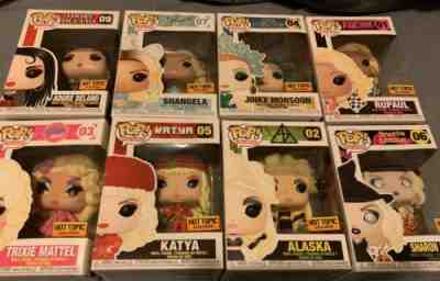 Drag Queen Funko Pop Lot Trixie Mattel Katya RuPaul Alaska Adore Delano Jinkx