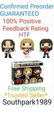 Funko Pop Rocks Rush Geddy Lee / Alex Lifeson / Neil Peart 3 Pack PRE-ORDER