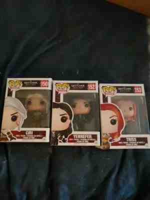 The Witcher 3 Yennefer Funko! pop Triss Funko! Pop Ciri Funko! Pop