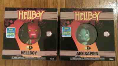 Funko 5 Star HELLBOY and ABE SAPIEN 2019 SDCC Summer Convention New NIB Lot Ltd