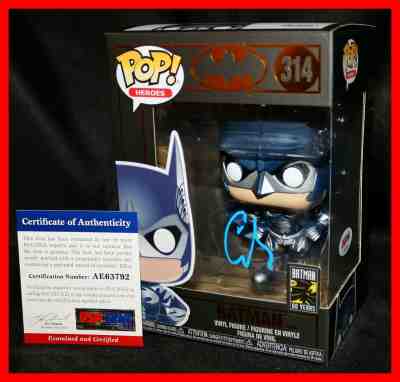 ???? RARE George Clooney Signed Batman 314 Autograph Funko POP PSA JSA ????