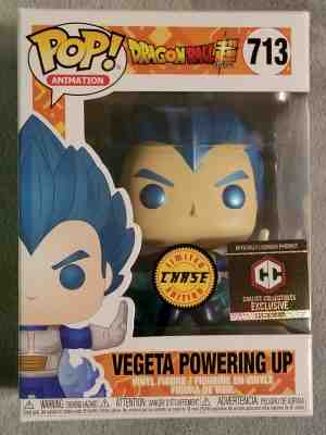 Funko Pop! Vegeta Powering Up Metallic Chase Dragon Ball Super 713 + Protector