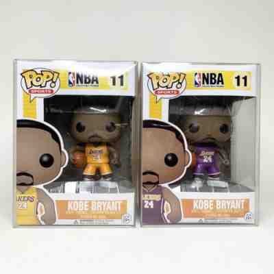 FUNKO POP POP SPORTS NBA #11 2015 KOBE BRYANT #24 SET OF 2 POPS HOME & AWAY MINT