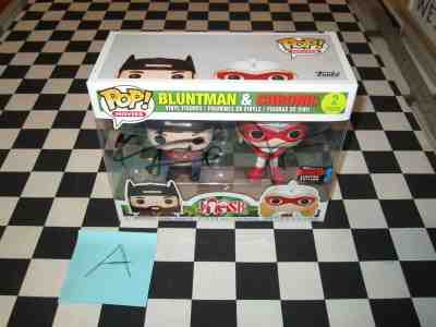 Slightly Imperfect Kevin Smith Jay Mewes SIGNED Bluntman & Chronic Funko Pops A