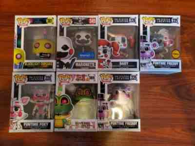 Funko pop Five Nights at Feddys Lot of 7! Marionette, Chase 