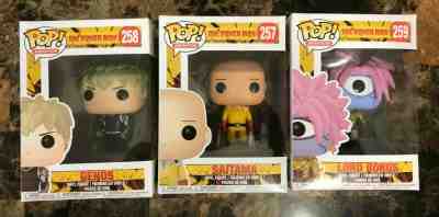 Funko Pop One-Punch Man Lot - Genos, Saitama, Lord Boros