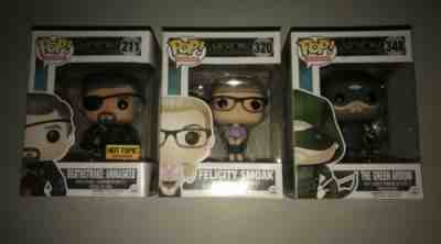 Funko Pop The Arrow! Deathstroke Unmasked HT, Felicity Smoak, The Green Arrow