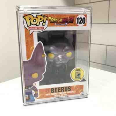 Funko POP Dragon Ball Z 120 Metallic Beerus 2016 SDCC Exclusive Authentic DBZ