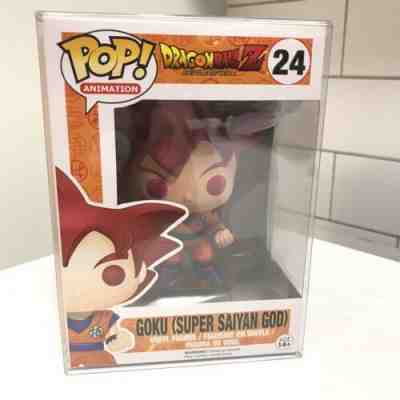 Funko POP Dragon Ball Z 24 Goku (Super Saiyan God) Red Funimation DBZ Exclusive