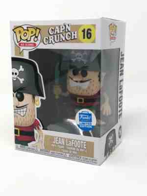 Funko Pop! Exclusive Cap’n Crunch Jean LaFoote #16 Ad Icon With Pop Protector