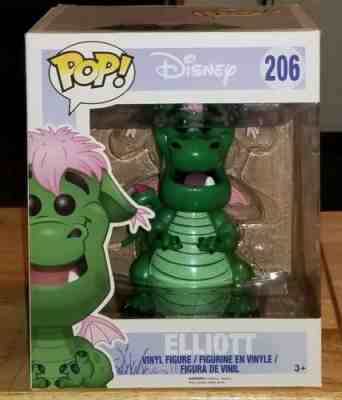 FUNKO POP DISNEY RETIRED VAULTED PETE'S DRAGON ELLIOTT #206 SUPER SIZED 6