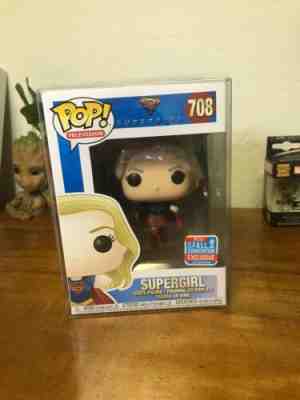 Funko POP! SUPERGIRL #708 2018 NYCC Fall Convention Exclusive w/soft Protector