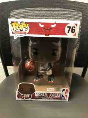 Funko Pop Basketball NBA Michael Jordan 76 10 Inch Chicago Bulls Bred 11 Playoff