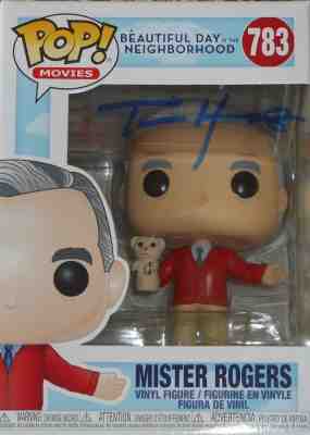 TOM HANKS AUTOGRAPHED MISTER ROGERS FUNKO POP! #783 FREE SHIPPING 