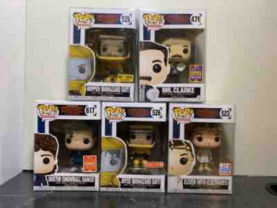 Stranger Things Funko Pop Exclusives Lot SDCC Target Hot Topic Mr Clarke Plus